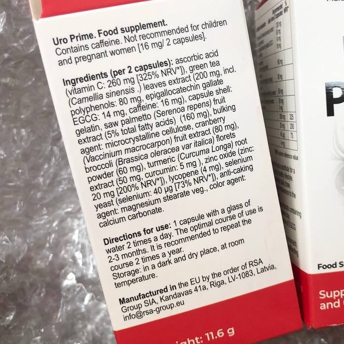 Fľaštička UroPrime, kapsuly pre prostatu a močové cesty