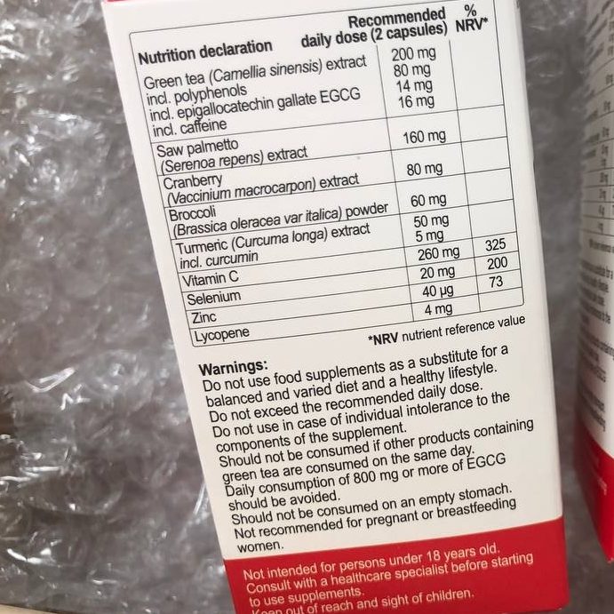 Fľaštička UroPrime s 20 kapsulami na prostatu